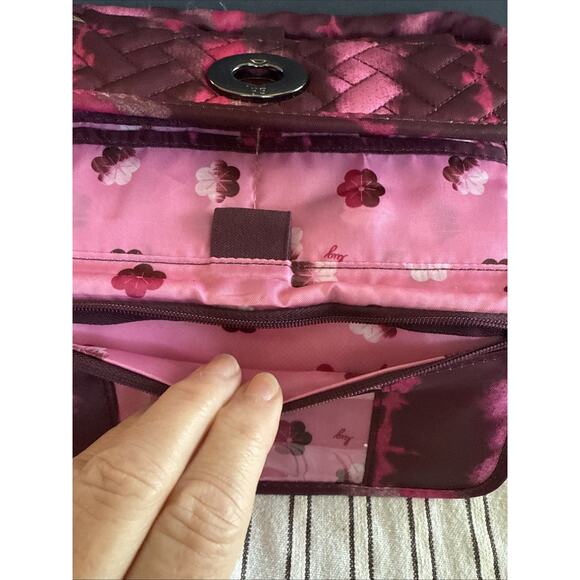 Pink Magenta Lug SWITCH Mini‎ Crossbody Belt Bag Wristlet 6x9 Nylon Tie Dye - Picture 6 of 16